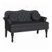 vidaXL �`�F�X�^�[�t�B�[���h�x���` �N�b�V�����t�� �u���b�N 120.5 x 65 x 75 cm �t�F�C�N���U�[ �Ƌ� �x���` ����s��
