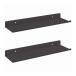 vidaXL плавающий полки стена поверхность установка type 2 pcs черный 30 x 9 x 2.5 cm steel мебель полки стена поверхность место хранения полки * стена поверхность подставка оплата при получении не возможно 