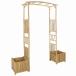 vidaXL сад арка натуральный 177 x 40 x 205 cm бамбук Home сад газонная трава сад уличный living уличный структура оплата при получении не возможно 
