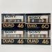 4 pcs set DUAD 46 ×3ps.@60 × 1 pcs Ferrie Chrome position Fe-Cr cassette tape 