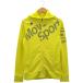  б/у одежда мужской L DESCENTE/ Descente тренировочный Zip Parker спорт одежда casual капот желтый / темно-синий DAT-2750