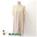 [ used ] Grace Class lady's One-piece embroidery beige size 36