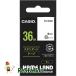 [ unused goods ] Casio label lighter name Land original tape 36mm XR-36WE white ground . black character 