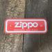 ZIPPO Zippo - стикер наклейка красный красный 2