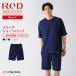  восстановление - одежда ReD красный официальный пижама тянуть over короткий рукав шорты утомление восстановление салон одежда унисекс для мужчин и женщин в общем медицинская помощь оборудование 