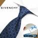  Givenchy бренд галстук 25AW новый продукт GIV34ji van si.(8cm ширина ) темно-синий / голубой [ подарок * день рождения * подарок ][ бесплатная доставка ]