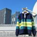 BARBARIAN "NEW JAPAN SIZE SPEC" YFE-05 12oz REGULER LONG SLEEVE RUGBY JERSEY Rugger рубашка длинный рукав Canada производства NAVY/TEAL/IVORY/LIME S-XL