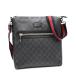 GUCCI( Gucci )GGs шкив m сумка "почтальонка" сумка на плечо черный PVC кожа web полоса серебряный металлические принадлежности мужской 