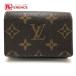 LOUIS VUITTON Louis Vuitton M62920 Anne verop*karutodu vi jito футляр для карточек монограмма парусина Brown 