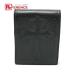CHROME HEARTS Chrome Hearts Cross память держатель блокнот для заметок Note канцелярские товары ноутбук кожа черный мужской [ б/у ]