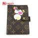 LOUIS VUITTON Louis Vuitton R20011 Agenda PM органайзер канцелярские товары монограмма Panda Мураками . обложка для записной книжки Brown [ б/у ]