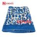 LOUIS VUITTON Louis Vuitton Leopard leopard print leopard Logo beach bath towel interior knee .. blanket towel blue [ used ]