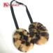 LOUIS VUITTON Louis Vuitton pattern number unknown Leopard leopard print leopard ear present . earmuffs Brown lady's [ used ]