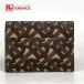  прекрасный товар BURBERRY Burberry TB Logo футляр для визитных карточек чехол для пропуска футляр для карточек Brown унисекс [ б/у ]