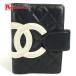 CHANEL Chanel A26727 CC здесь Mark Logo канцелярские товары органайзер can bon линия обложка для записной книжки черный женский [ б/у ]