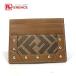  не использовался FENDI Fendi 7M0234 Zucca заклепки футляр для визитных карточек чехол для пропуска футляр для карточек Brown мужской [ б/у ]
