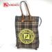 FENDI Fendi 7VA434 FF Logo сумка на плечо 4 колесо чемодан 2WAY сумка Toro Lee вертикальный большая сумка дорожная сумка [ б/у ]