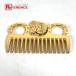 HERMES Hermes шланг гребень . шланг лошадь shu bar расческа Gold женский [ б/у ]