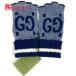  не использовался GUCCI Gucci 726586 Logo GG палец отсутствует перчатка аксессуары перчатки темно-синий женский [ б/у ]