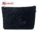 CHANEL シャネル ＣＣ　ココマーク ノベルティ ポーチ ブラック レディース 【中古】