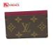 LOUIS VUITTON Louis Vuitton M60703 монограмма porutokaruto*sa-n тянуть футляр для карточек Brown женский [ б/у ]