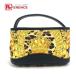 VERSACE Versace общий рисунок солнечный Burst ручная сумочка косметичка PVC/ кожа желтый женский [ б/у ]