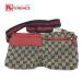 GUCCI Gucci 28566 GG/ Logo сумка "body" портфель сумка-пояс GG парусина / кожа красный мужской [ б/у ]