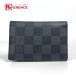  прекрасный товар LOUIS VUITTON Louis Vuitton N63143 бур nai The -duposhu футляр для визитных карточек 2. складывать Damier gla Fit футляр для карточек [ б/у ]
