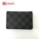 LOUIS VUITTON Louis Vuitton N63143 бур nai The -duposhu футляр для визитных карточек чехол для пропуска 2. складывать футляр для карточек [ б/у ]