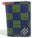 LOUIS VUITTON Louis Vuitton N00143 бур nai The -*duposhu футляр для визитных карточек чехол для пропуска Damier износ te-ji футляр для карточек голубой [ б/у ]