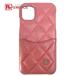 CHANEL Chanel CC здесь Mark matelasse iPhone 11 смартфон кейс кожа Pink Lady -s[ б/у ]