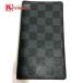 LOUIS VUITTON Louis Vuitton R20975 Agenda *poshu футляр для карточек Damier gla Fit обложка для записной книжки черный мужской [ б/у ]