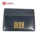 Dior Dior 26-MA-1128 Logo футляр для визитных карточек карта держатель чехол для пропуска футляр для карточек черный унисекс [ б/у ]