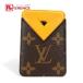  прекрасный товар LOUIS VUITTON Louis Vuitton M12853porutokaruto* магнит magsafe чехол для пропуска монограмма футляр для карточек желтый [ б/у ]