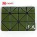  прекрасный товар ISSEY MIYAKE Issey Miyake BB71-AG711-65 BAOBAOba весь o футляр для карточек футляр для визитных карточек чехол для пропуска футляр для карточек хаки [ б/у ]