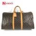 LOUIS VUITTON Louis Vuitton M41424 ключ poru55 ключ poru55 портфель путешествие путешествие сумка ручная сумочка монограмма сумка "Boston bag" [ б/у ]