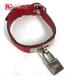 HERMES Hermes Kelly metal fittings necklace pet dog dog dog choker necklace red unisex [ used ]