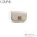  Loewe (LOEWE)goya hole gram card holder card-case silk car f card-case C896Z74X01 light ghost ( used )
