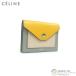  Celine (CELINE) pocket to life .-ru dead card holder card-case card-case 103443 yellow × multi old Logo ( used )