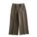  Hermes (HERMES) укороченные брюки хлопок стрейч центральный si-m#36 Brown 3H0426DN одежда ( как новый ) б/у 