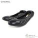  Chanel (CHANEL) балет плоская обувь COCO Mark стежок обувь #36 черный ( б/у )
