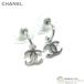  Chanel (CHANEL) здесь Mark CC Logo swing серьги серебряный ( б/у )