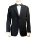  ball-room dancing jacket costume men's single 2 button .. black black dance costume outer garment flat clothes made in Japan 6700