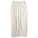 Iroquoisi Logo i конические брюки слаксы талия резина легкий two tuck SIZE1 свет бежевый мужской б/у одежда б/у 