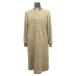  хорошая вещь HAUTMONDEo- Monde no color One-piece платье длинный рукав Leopard рисунок 57841-001-00 размер M бежевый женский б/у одежда б/у 