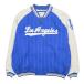  хорошая вещь MITCHELL&NESS Mitchell and nes Los Angeles *doja-s полоса куртка жакет блузон голубой 2XL мужской б/у одежда б/у 
