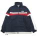 FILA filler 90's спортивная куртка блузон спорт старый бирка Old Vintage Vintage сделано в Японии S темно-синий мужской б/у одежда б/у 