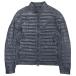 прекрасный товар MONCLER Moncler CASTEU овчина кожа down байкерская куртка кожа ягненка блузон внешний 1 чёрный черный мужской б/у одежда б/у 