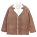  прекрасный товар SEAHOPsi- ho pSUEDE LEATHER BLOUSON свинья кожа замша жакет блузон внешний обратная сторона боа M чай Brown мужской б/у одежда б/у 