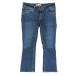  прекрасный товар ZARA Zara Denim брюки джинсы стрейч G хлеб низ woshu обработка Logo кнопка 38 синий индиго голубой женский б/у одежда б/у 
